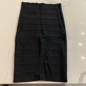 Black BCBG bandage skirt